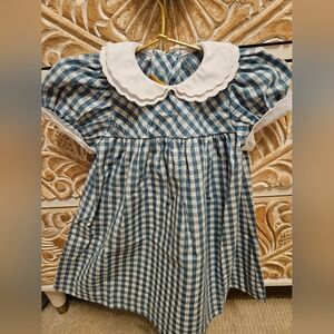 The Beaufort Bonnet Company Blue and White Checkered Dress